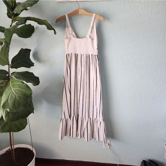 MelloDay dress embroidery smocking back sleeveless summer bohemian coastal chic - Picture 6 of 12